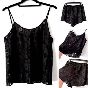 Silky Semi Sheer Sleep Set